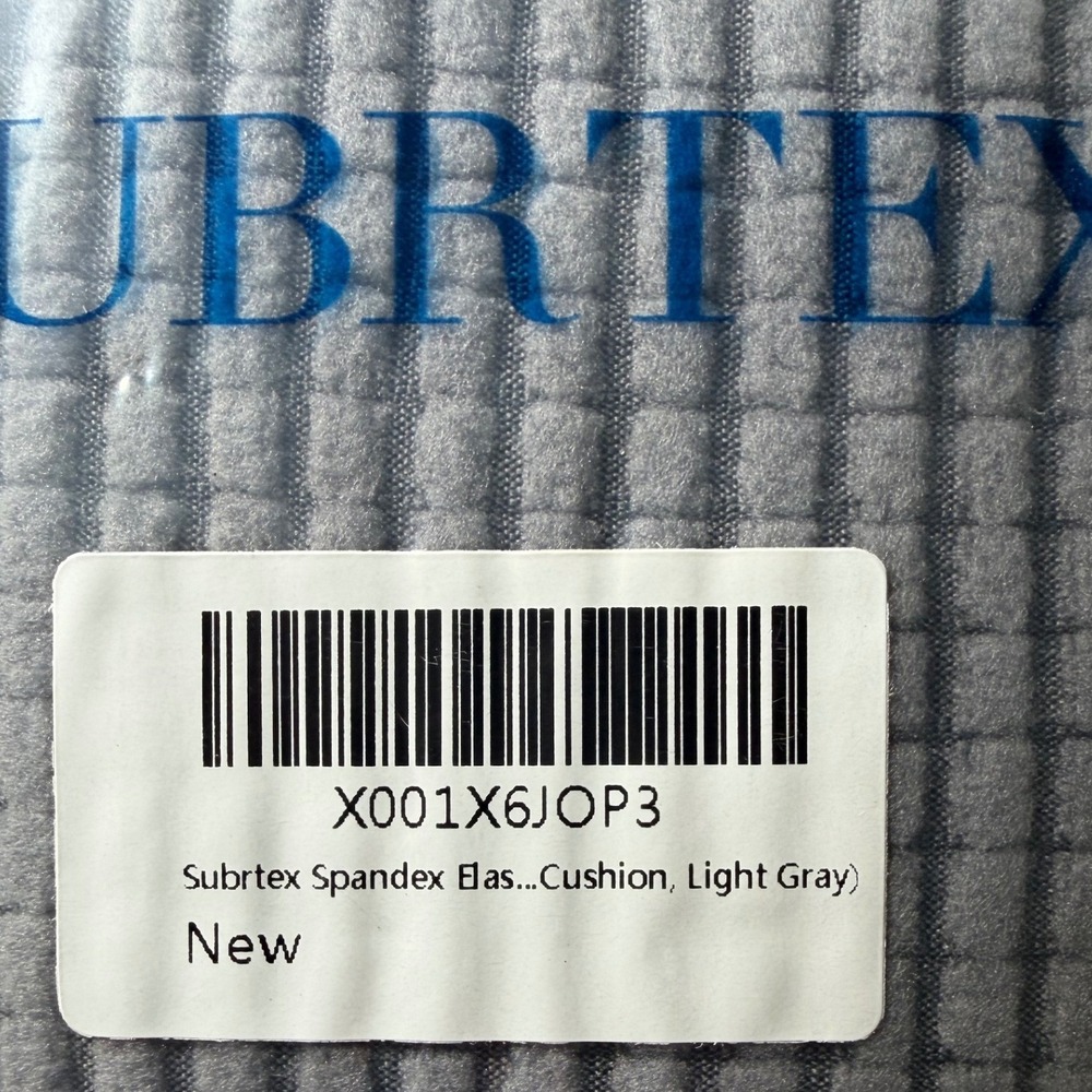 Subrtex Spandex Elastic Sofa Cushion Cover Light Gray Waffle Textured Slipcover - Picture 3 of 7